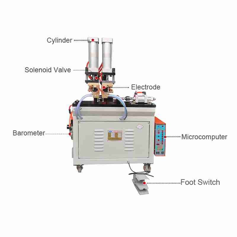Butt Welding Machine with ​​Vertical Pneumatic Pressurization​ composition